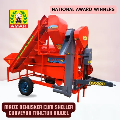 AMAR MAIZE DEHUSKER THRESHER - CONVEYOR LIFT MODEL