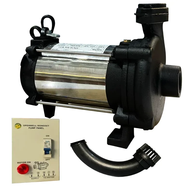 Premium Quality 1 HP Single Phase 100 Feet max Head Mini Openwell Pump with Cont