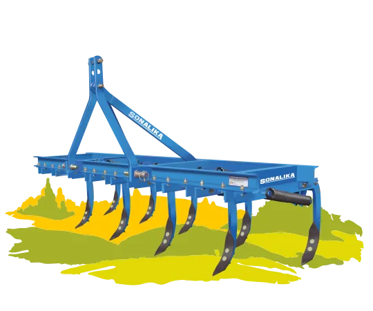 Cultivator Heavy-Duty Spring Loaded Tiller